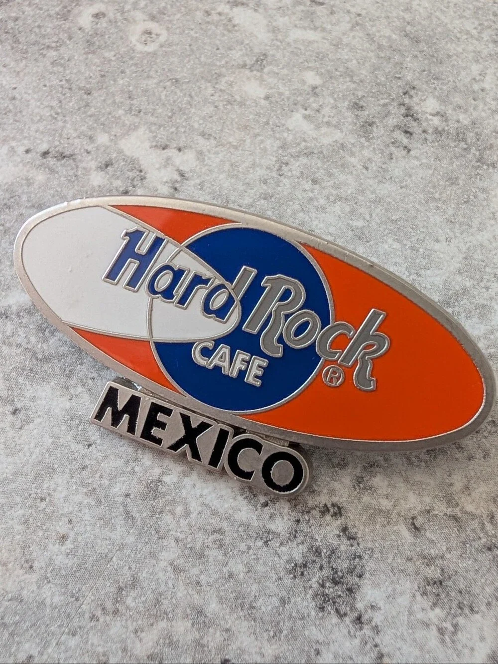 Hard Rock Cafe Orange, Blue & White Mexico Collectible Pin